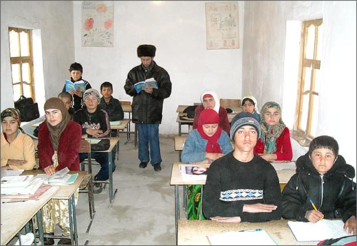 На уроке